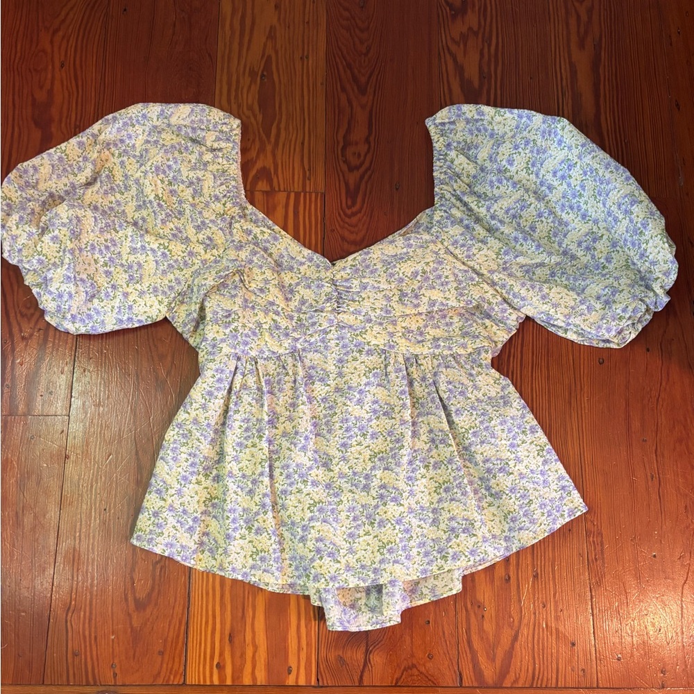 Free the Roses Pastel Floral Top